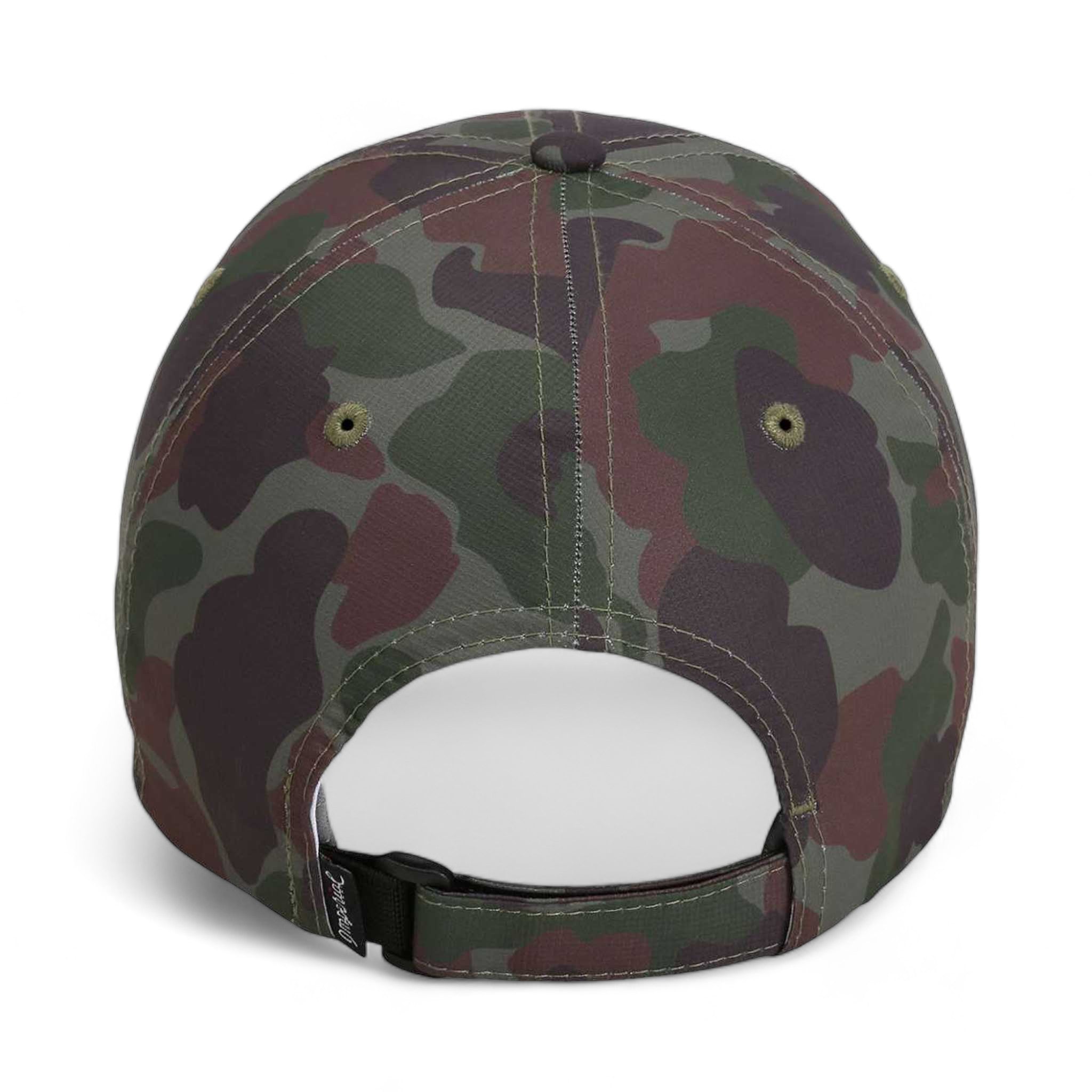 Back view of Imperial X210R custom hat in frog skin green