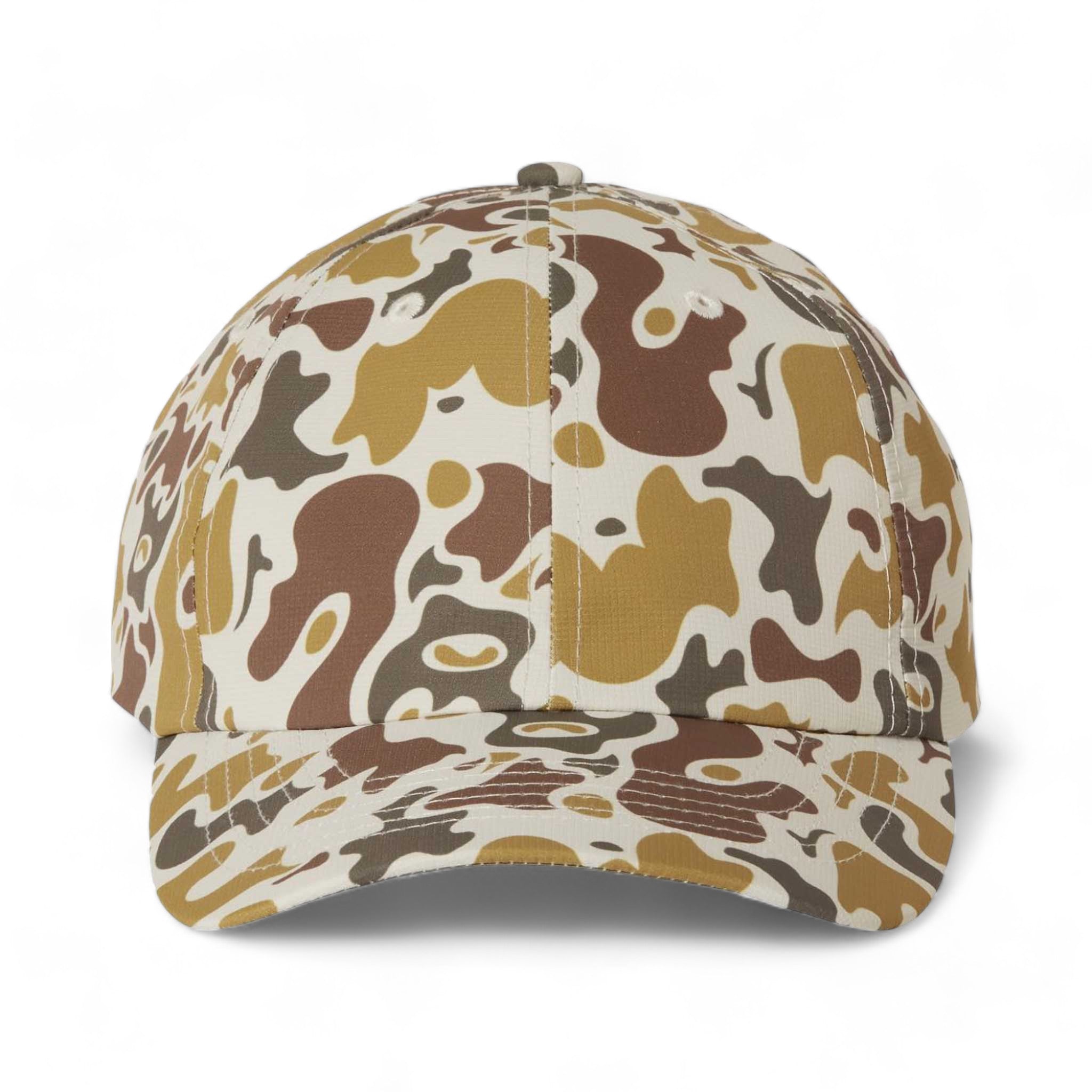 Front view of Imperial X210R custom hat in tan duck camo