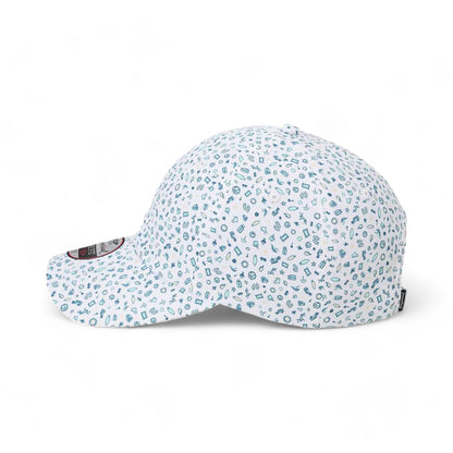 Side view of Imperial X210R custom hat in beach blue