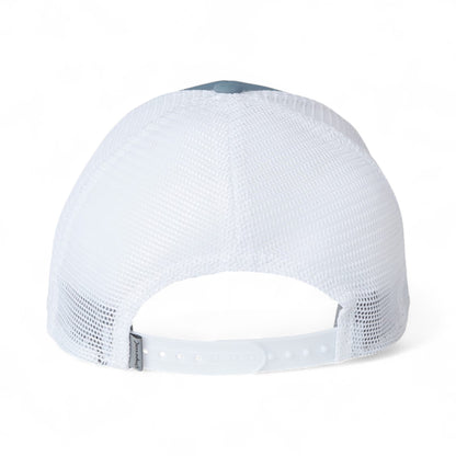 Back view of Imperial X210SM custom hat in breaker blue and white