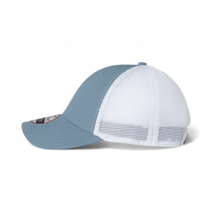 Left side view of Imperial X210SM custom hat in breaker blue and white