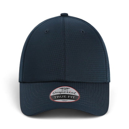 Front view of Imperial X210X custom hat in true navy