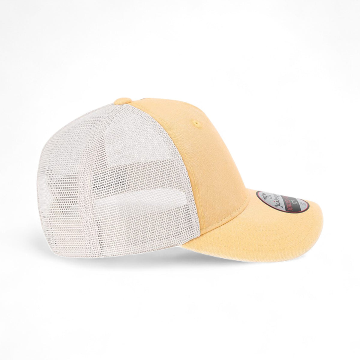 Right side view of Imperial X240M custom hat in apricot and stone