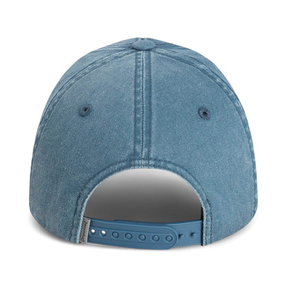 Back view of Imperial X240 custom hat in breaker blue