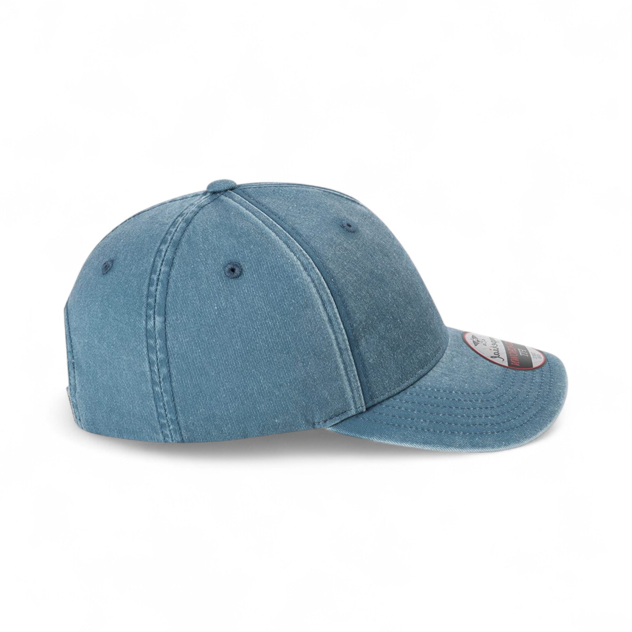 Right side view of Imperial X240 custom hat in breaker blue