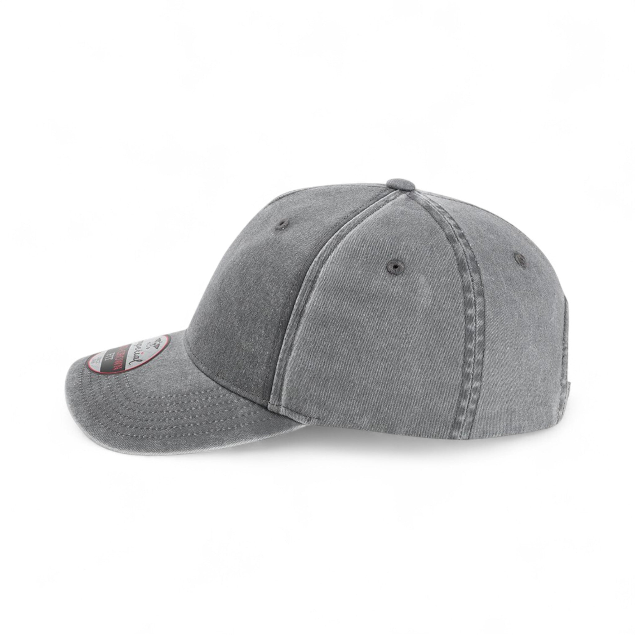 Left side view of Imperial X240 custom hat in charcoal