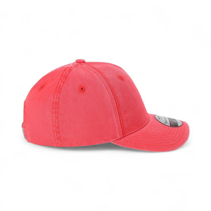 Right side view of Imperial X240 custom hat in nantucket red