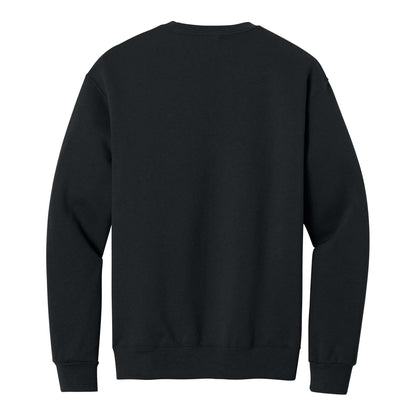 Jerzees 562MR custom crewneck in black, back view