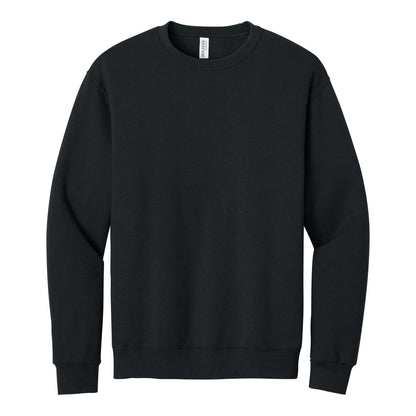 Jerzees 562MR custom crewneck in black, front view