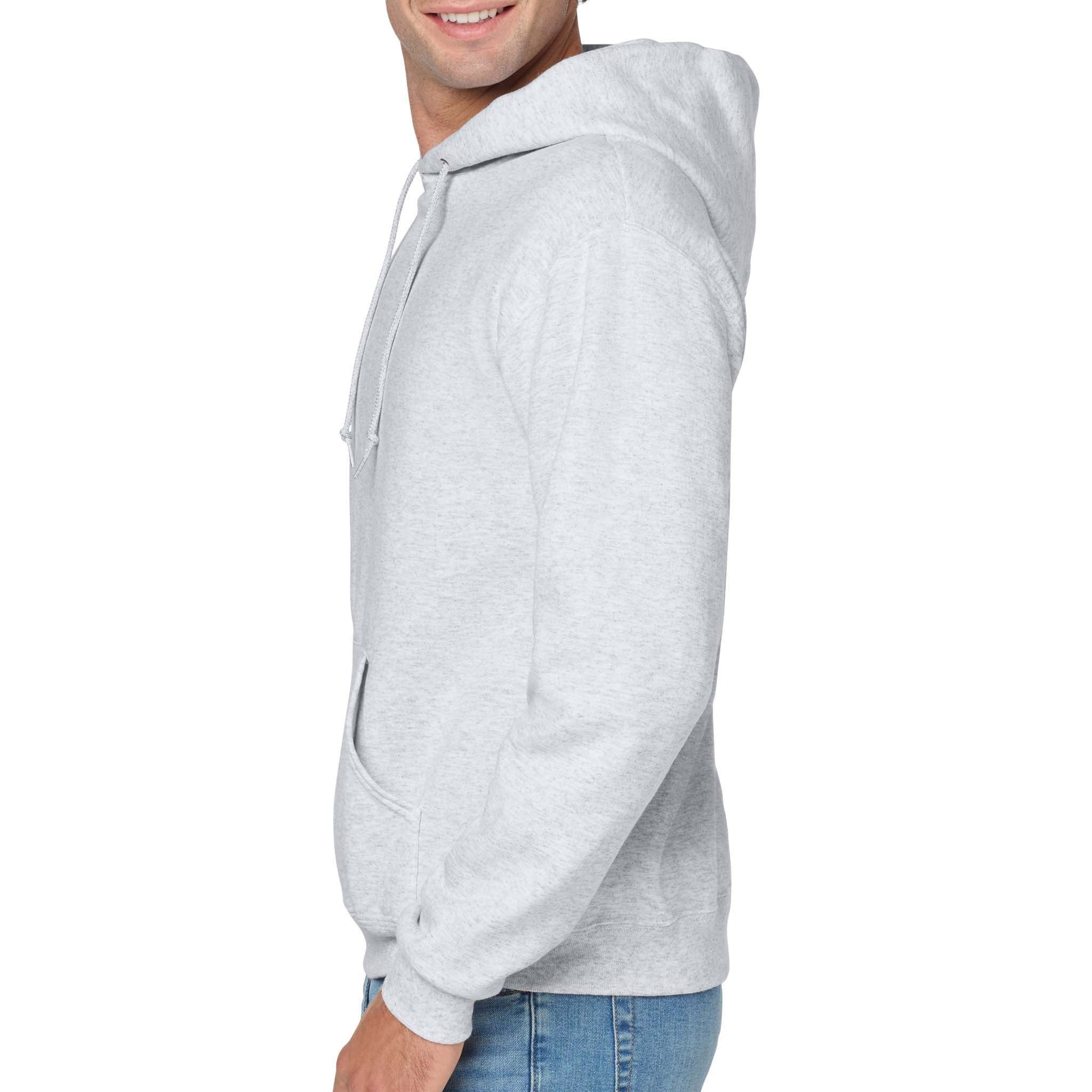 Jerzees 996MR custom hoodie in ash, left side view