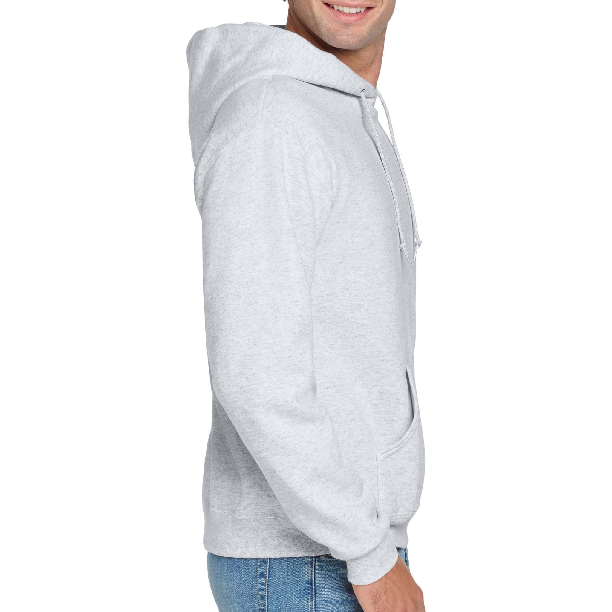 Jerzees 996MR custom hoodie in ash, right side view
