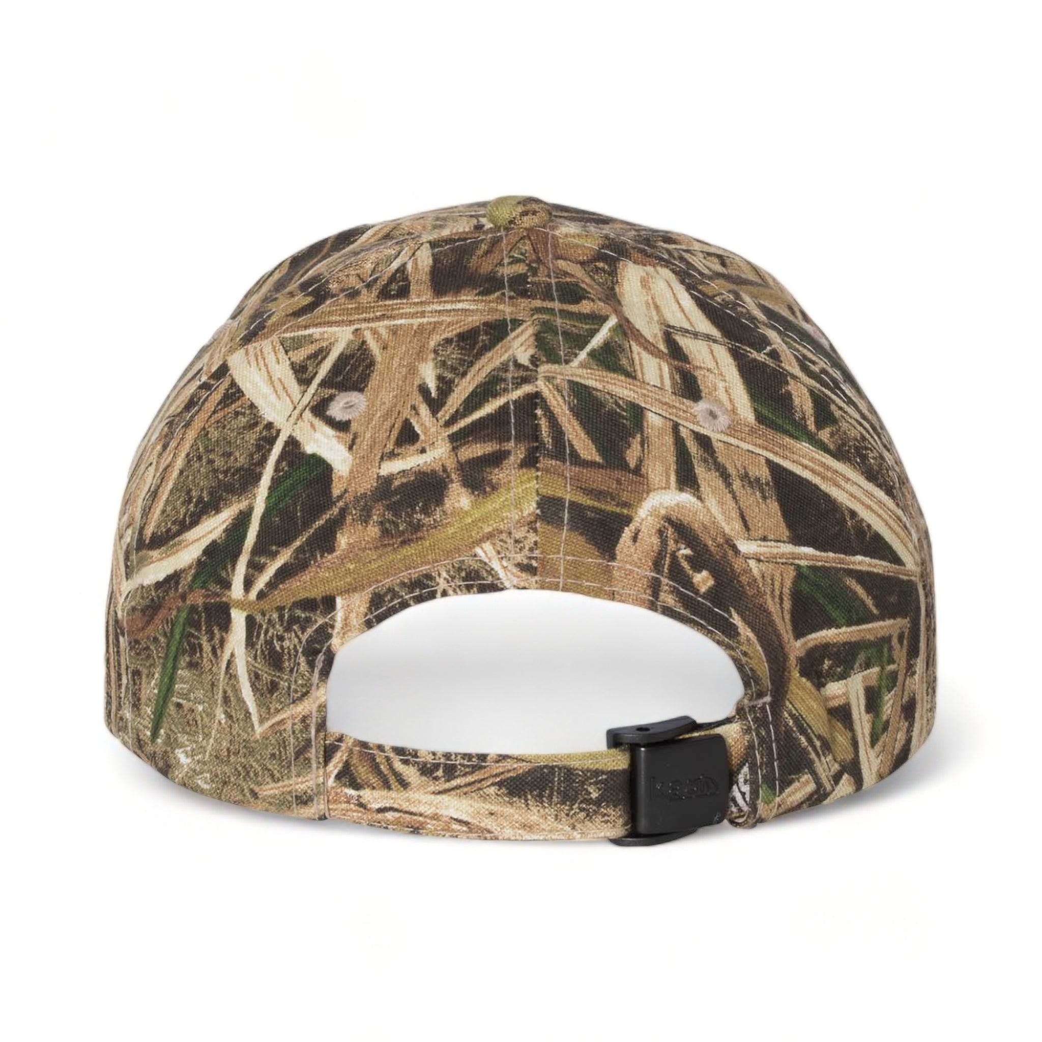 Back view of Kati LC10 custom hat in mossy oak shadow grass blades
