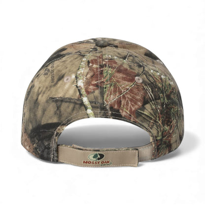 Back view of Kati LC15V custom hat in mossy oak country