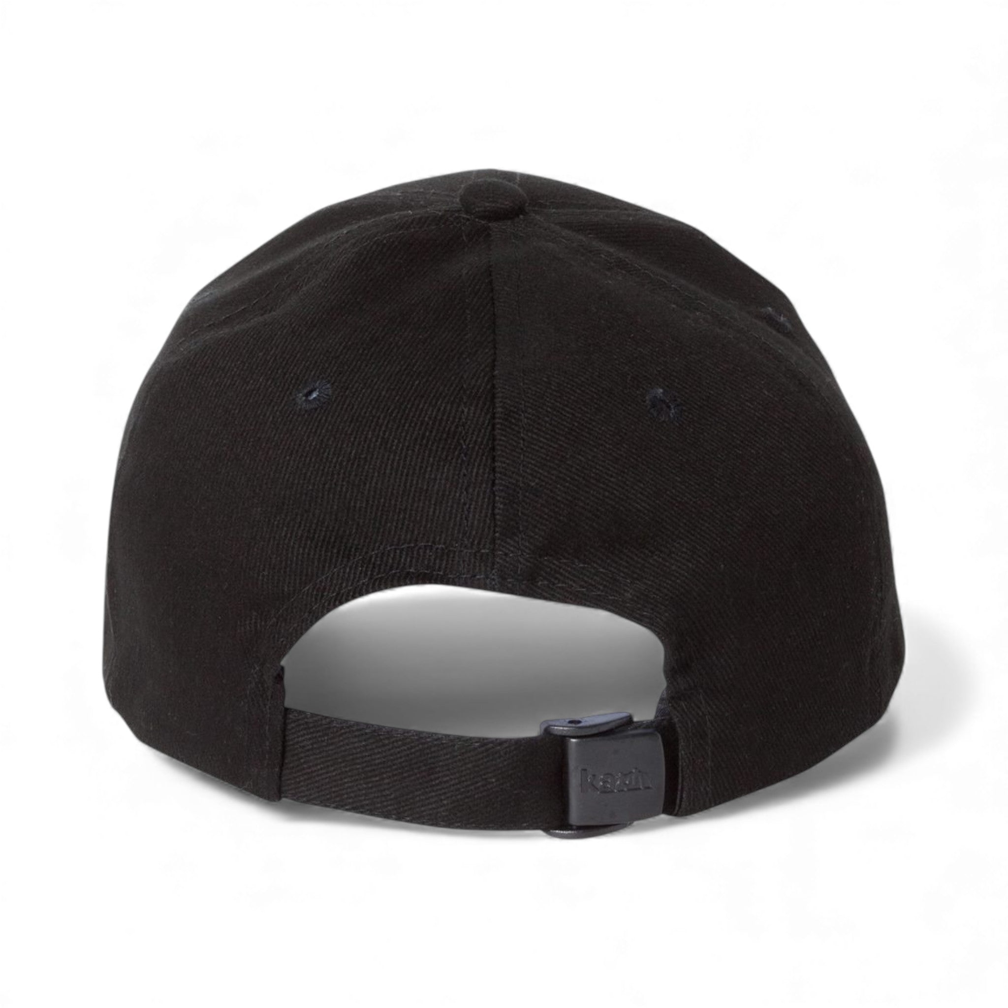 Back view of Kati LC25 custom hat in black and realtree ap