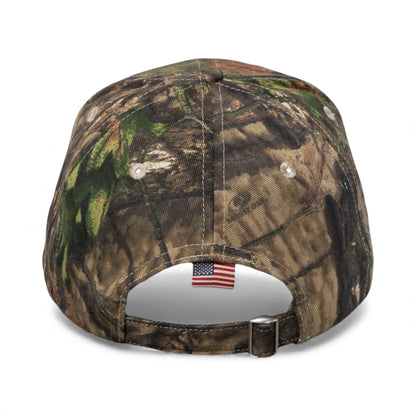 Back view of Kati LC350 custom hat in xtra and usa flag