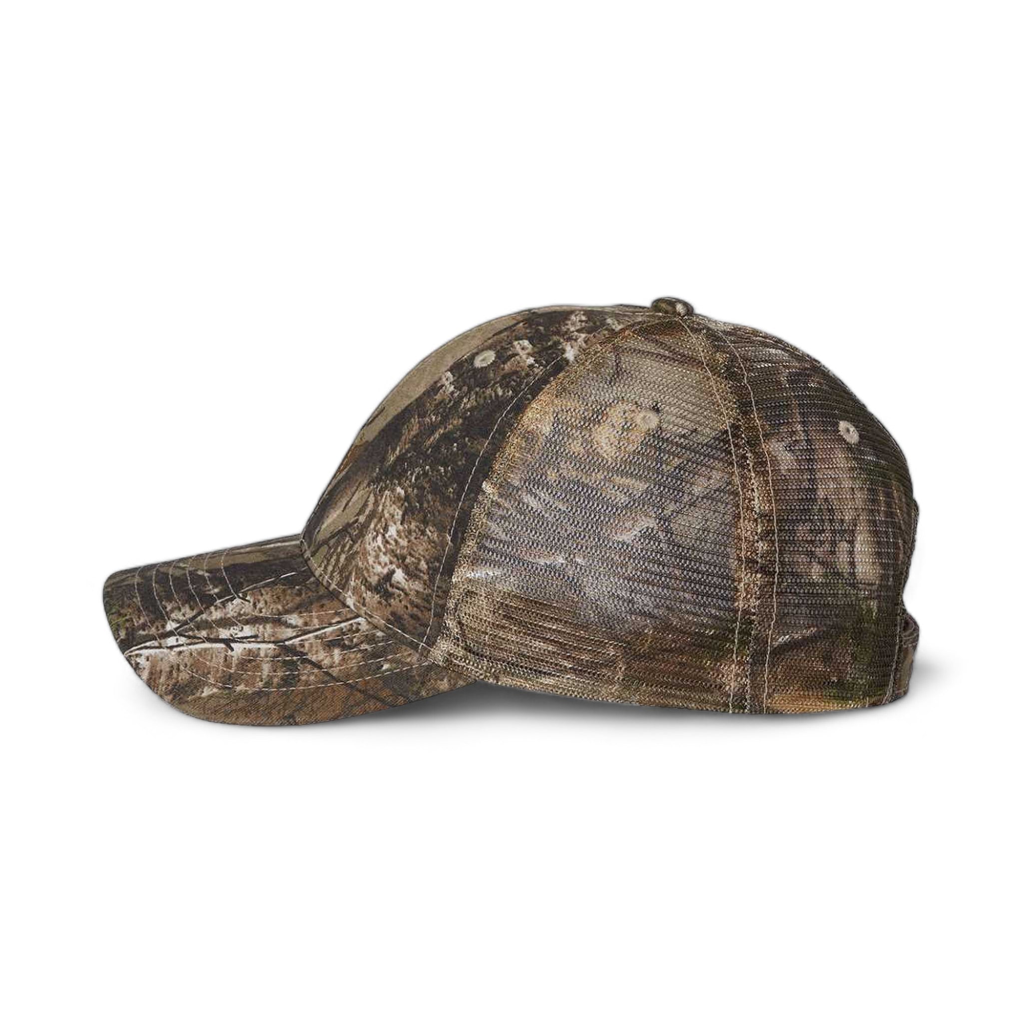 Side view of Kati LC5M custom hat in realtree xtra