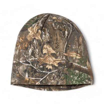 Side view of Kati LCB08 custom hat in realtree edge