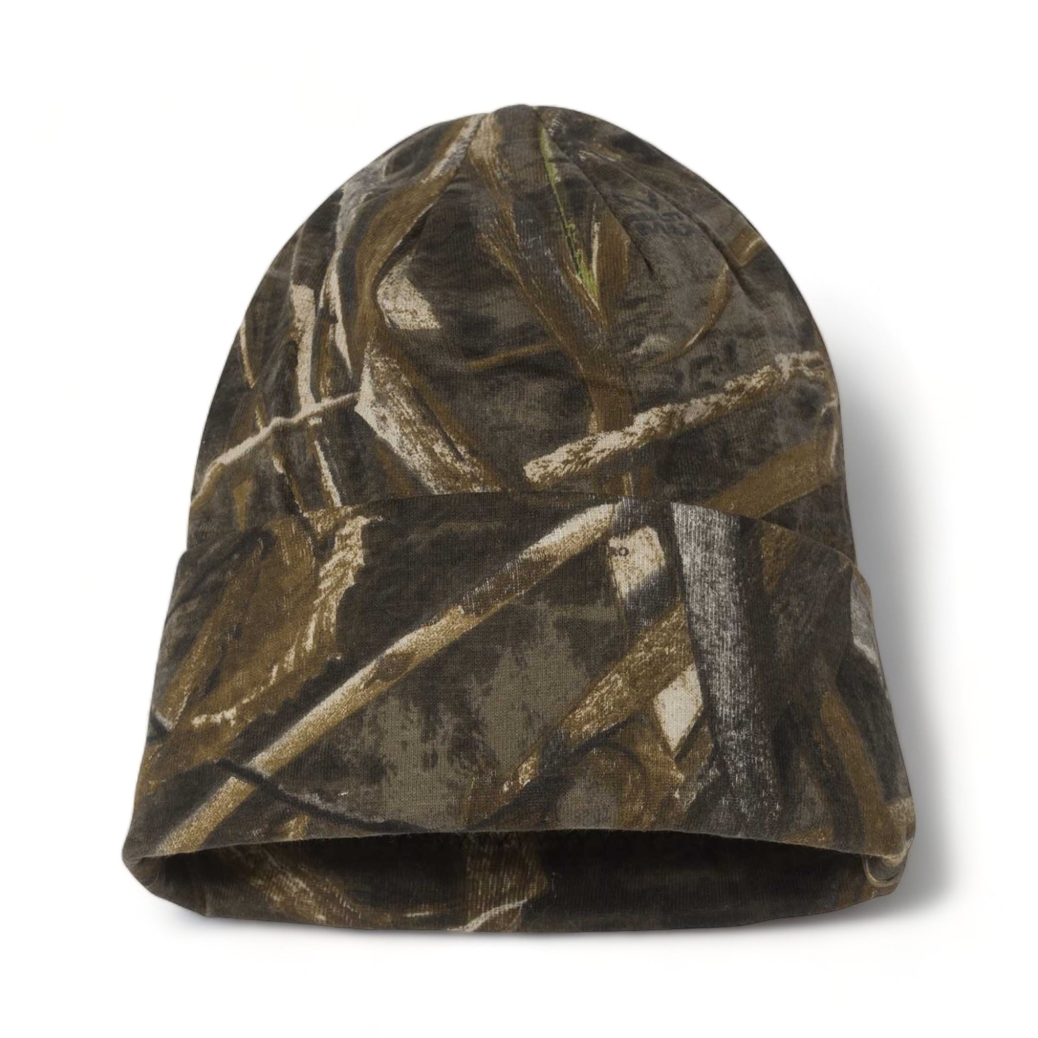 Front view of Kati LCB12 custom hat in realtree max-5