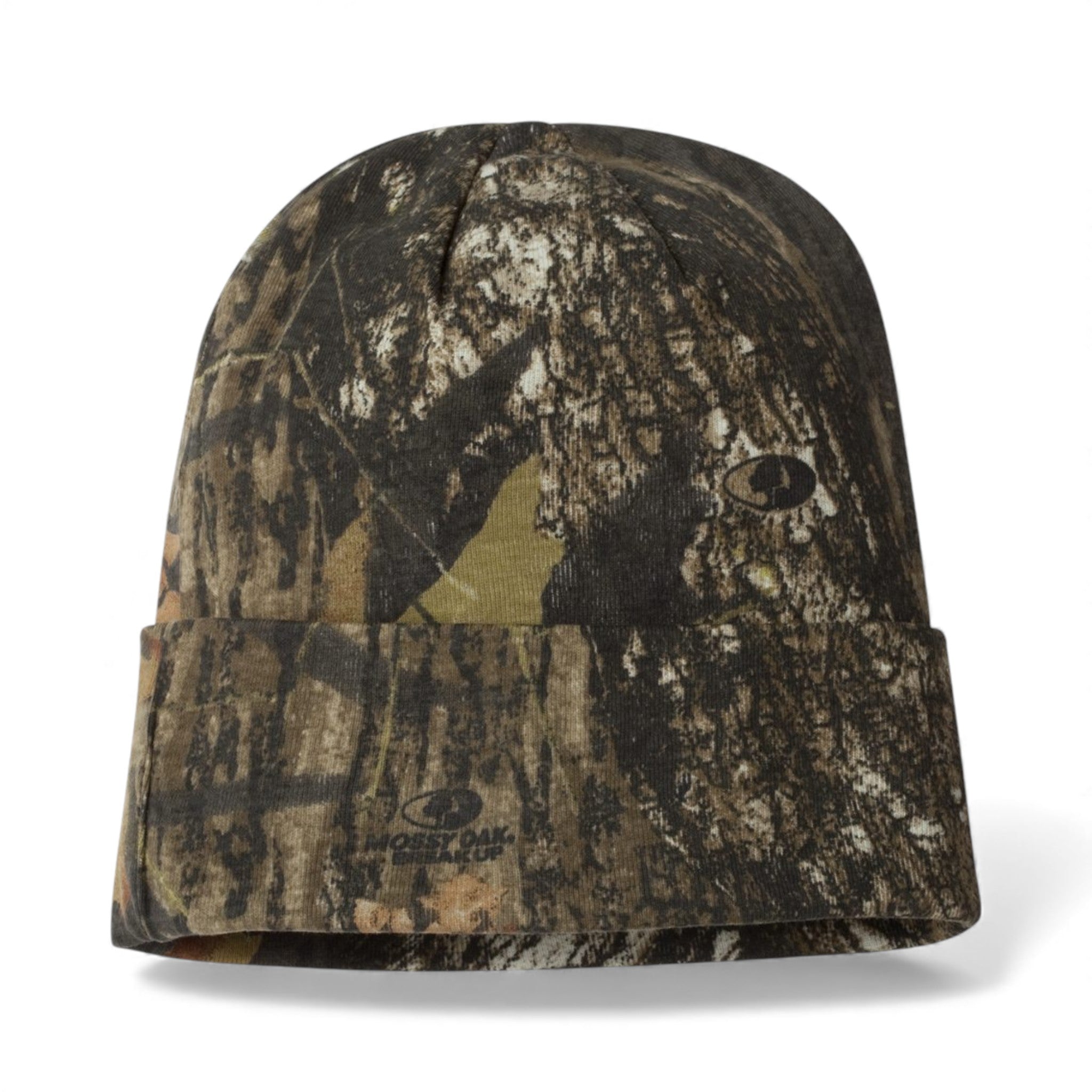 Back view of Kati LCB12 custom hat in mossy oak breakup