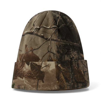 Left side view of Kati LCB12 custom hat in realtree all purpose