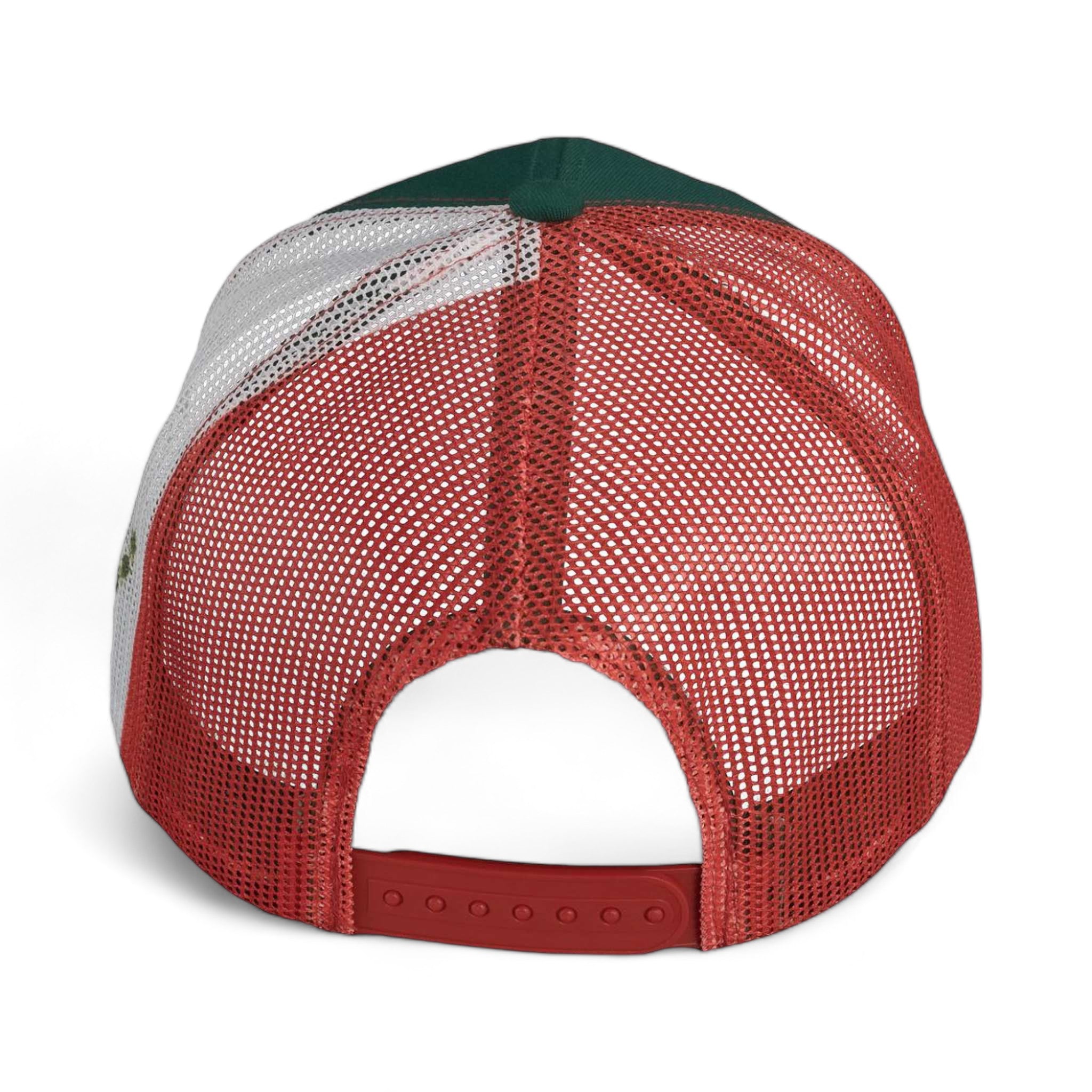 Back view of Kati S700M custom hat in dark green, red and mexico flag