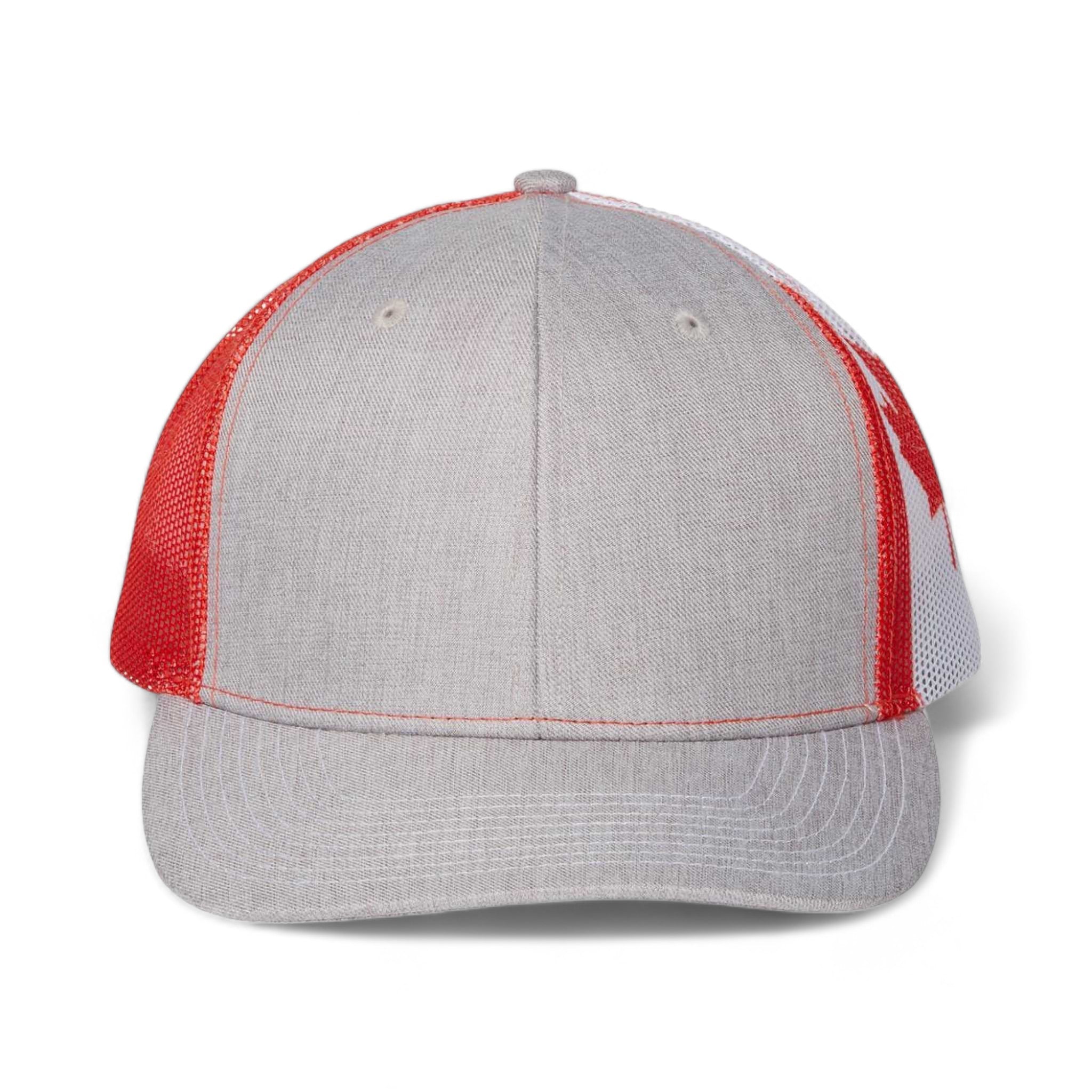 Front view of Kati S700M custom hat in heather and canada