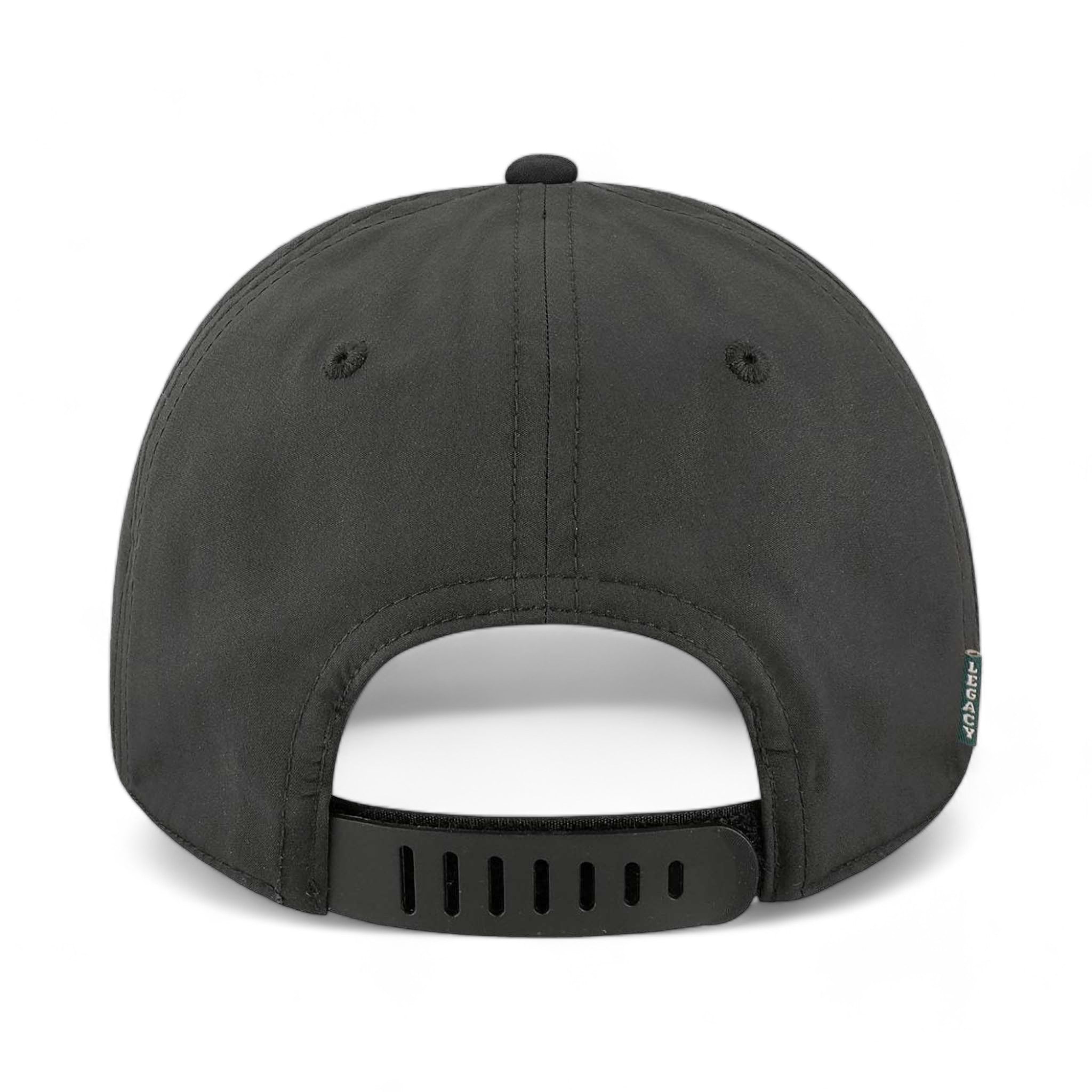 Back view of LEGACY B9A custom hat in black