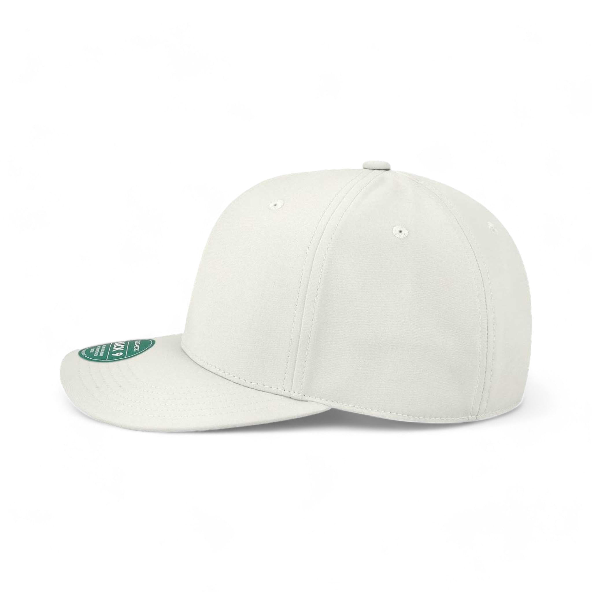 Side view of LEGACY B9A custom hat in white