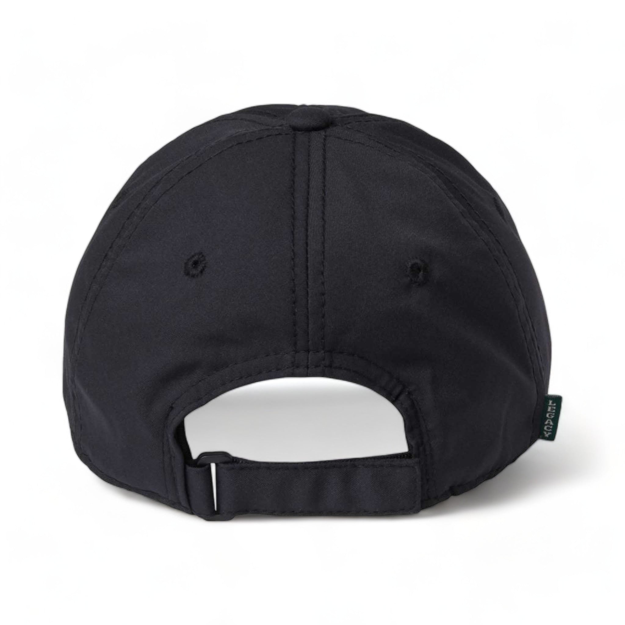 Back view of LEGACY CFA custom hat in black
