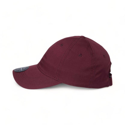 Side view of LEGACY CFA custom hat in burgundy