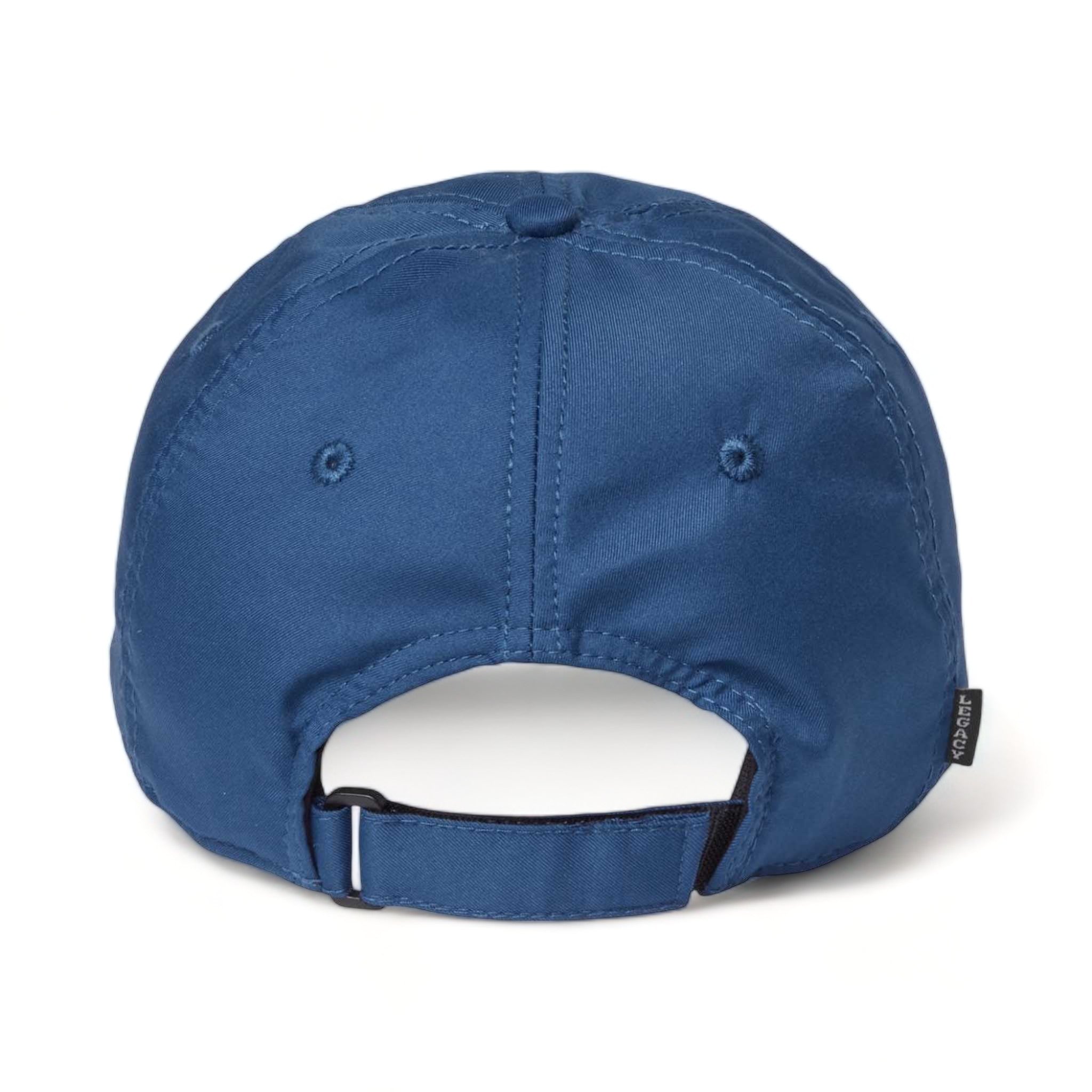 Back view of LEGACY CFA custom hat in dark blue