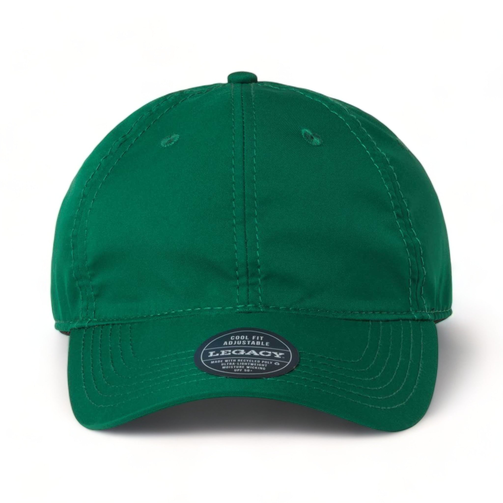 Front view of LEGACY CFA custom hat in forest
