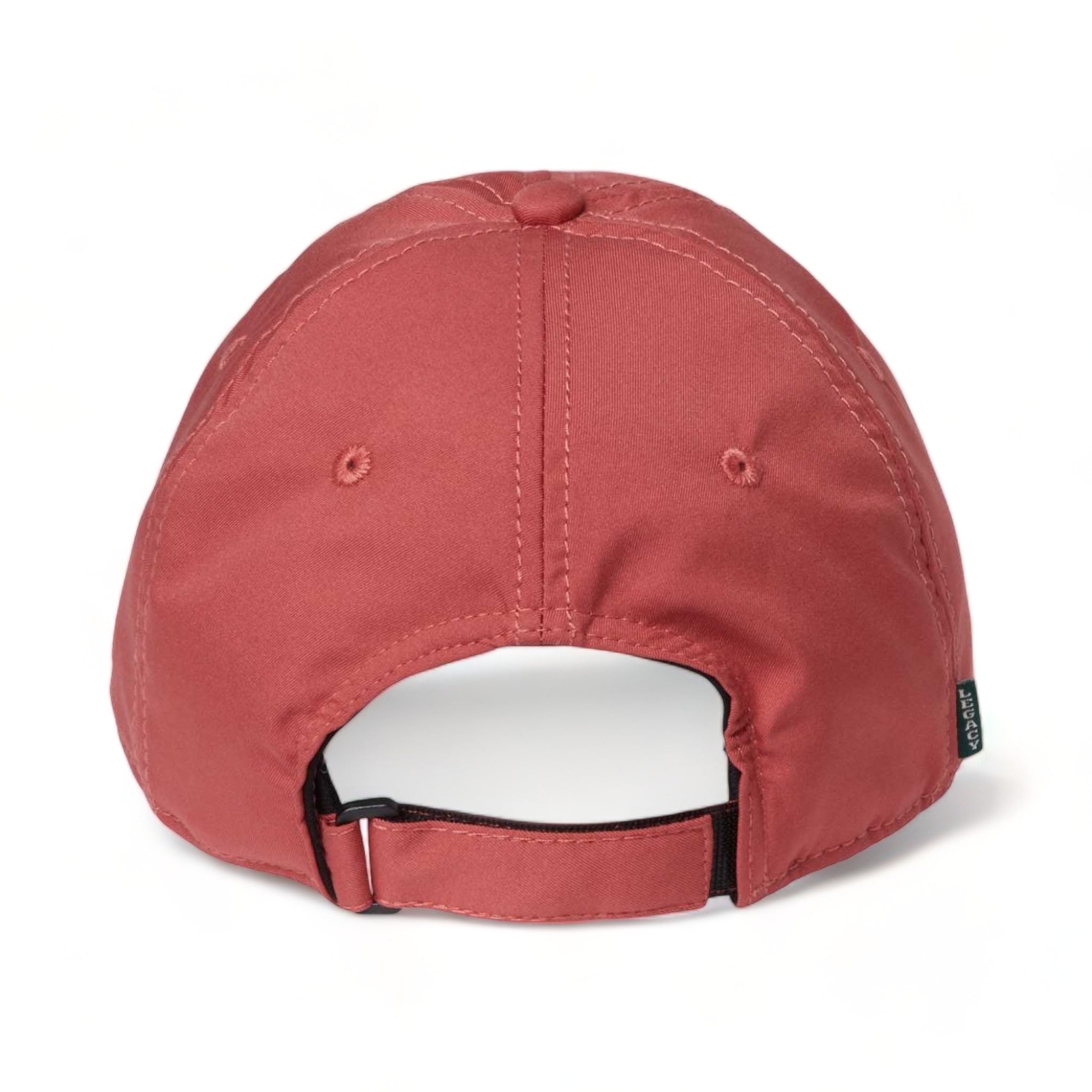 Back view of LEGACY CFA custom hat in nantucket red