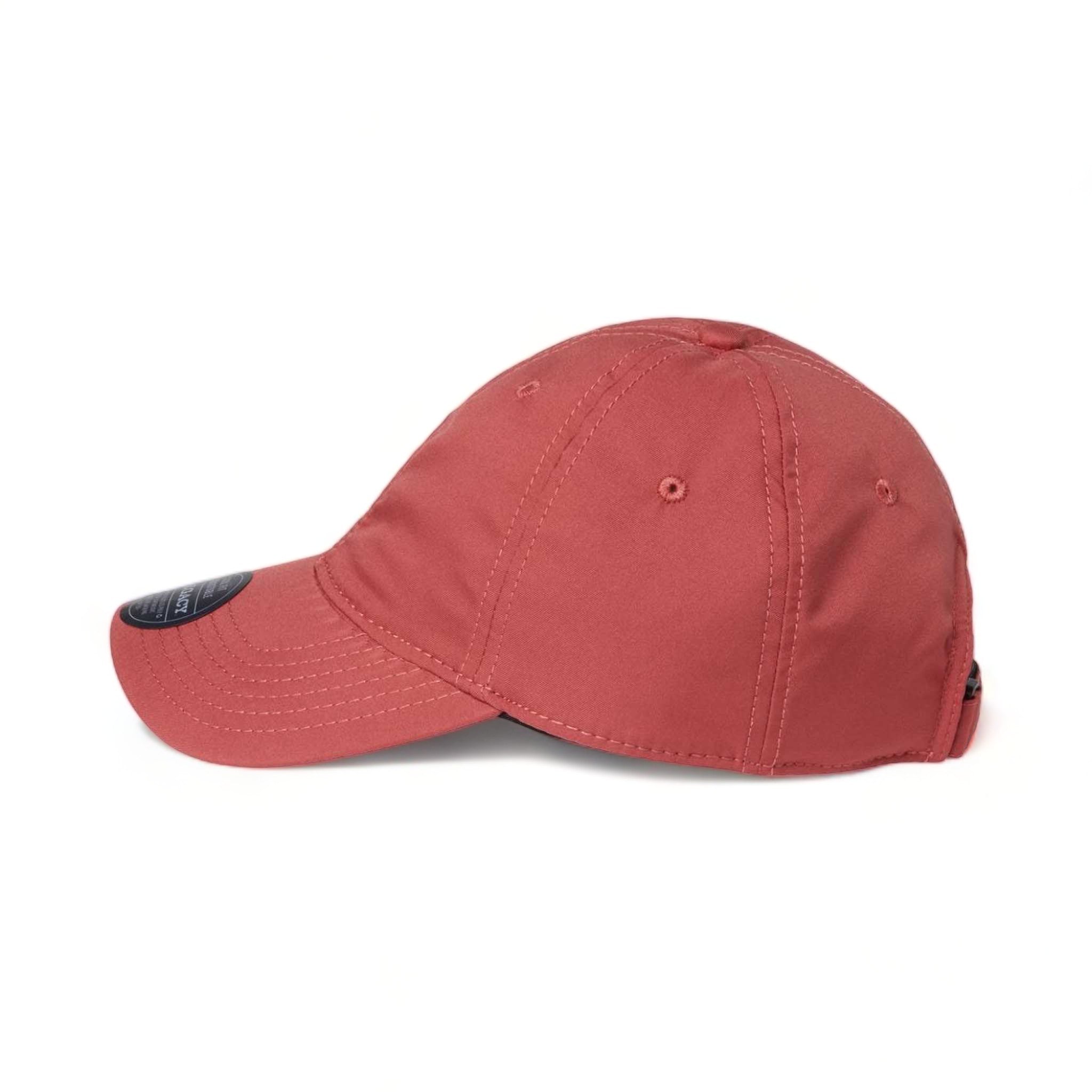Side view of LEGACY CFA custom hat in nantucket red