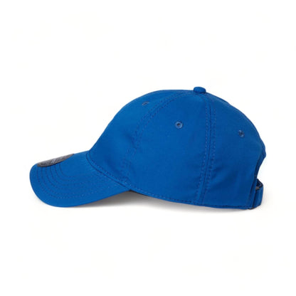 Side view of LEGACY CFA custom hat in royal