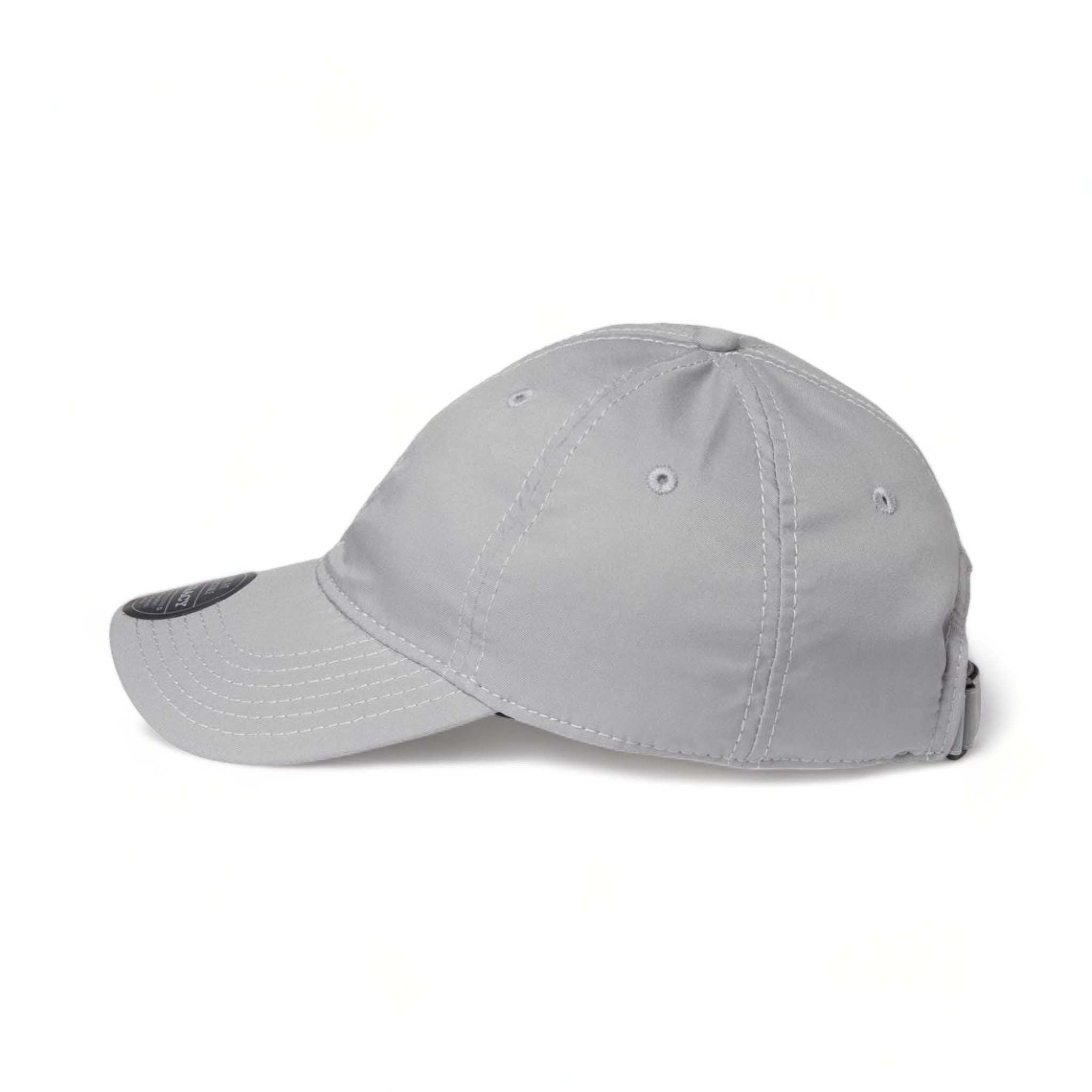 Side view of LEGACY CFA custom hat in shark grey