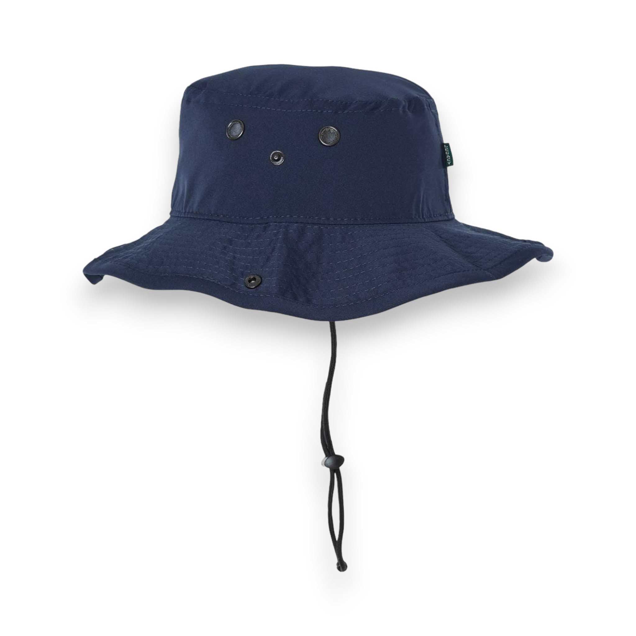 Side view of LEGACY CFB custom hat in navy