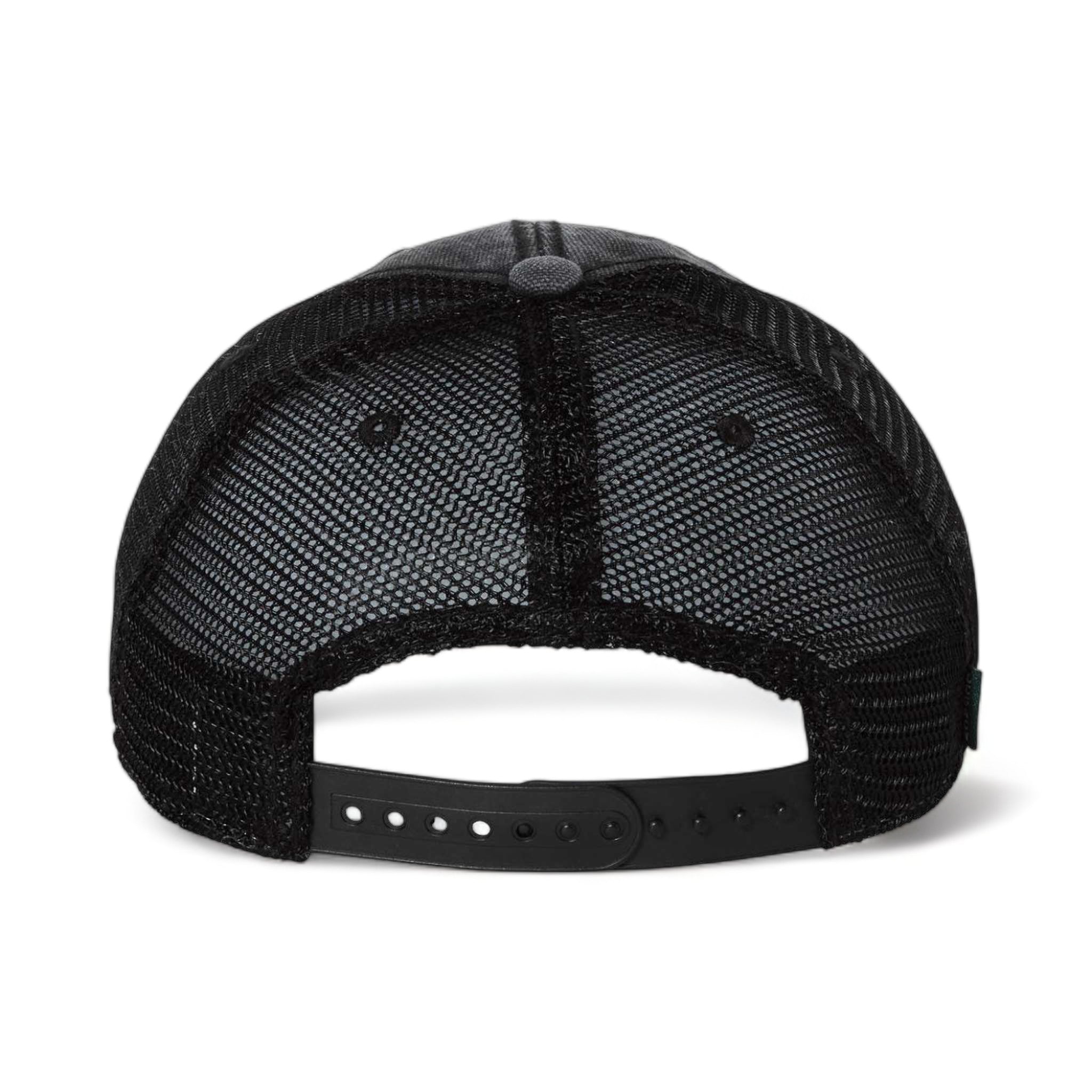 Back view of LEGACY DTA custom hat in black
