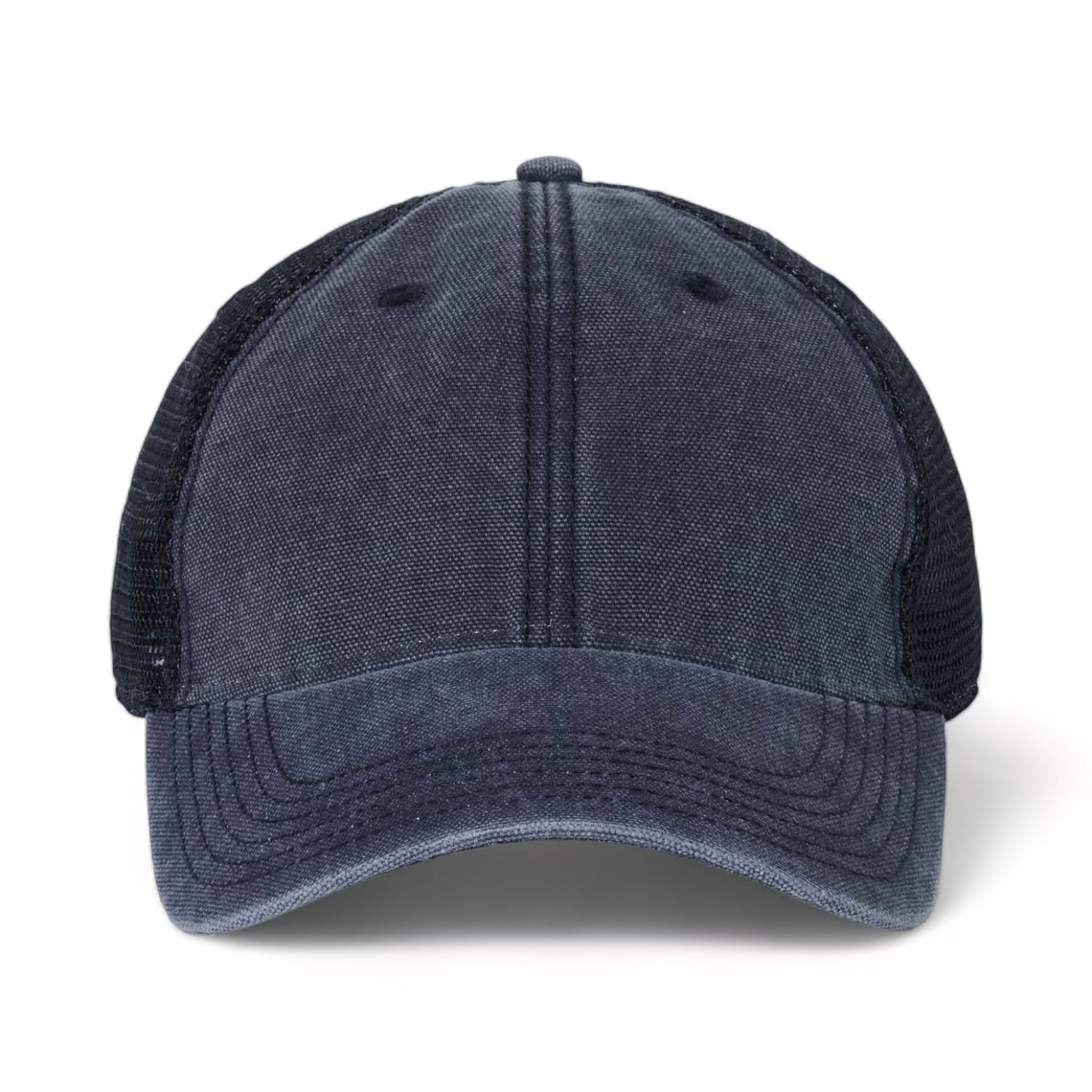 Front view of LEGACY DTA custom hat in navy