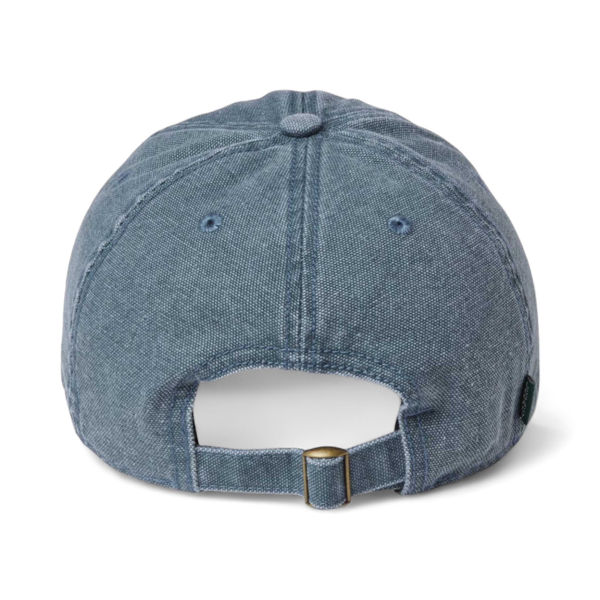 Back view of LEGACY DTAST custom hat in blue steel