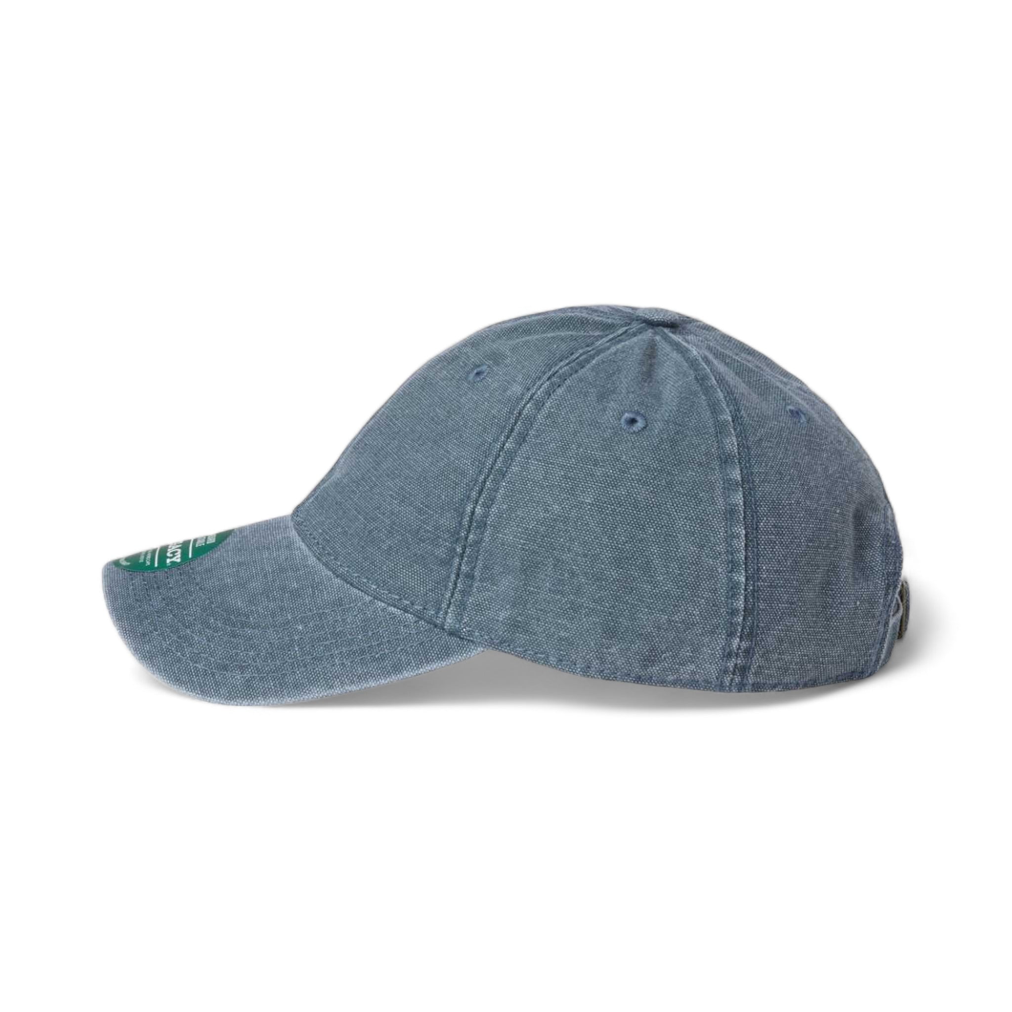Side view of LEGACY DTAST custom hat in blue steel