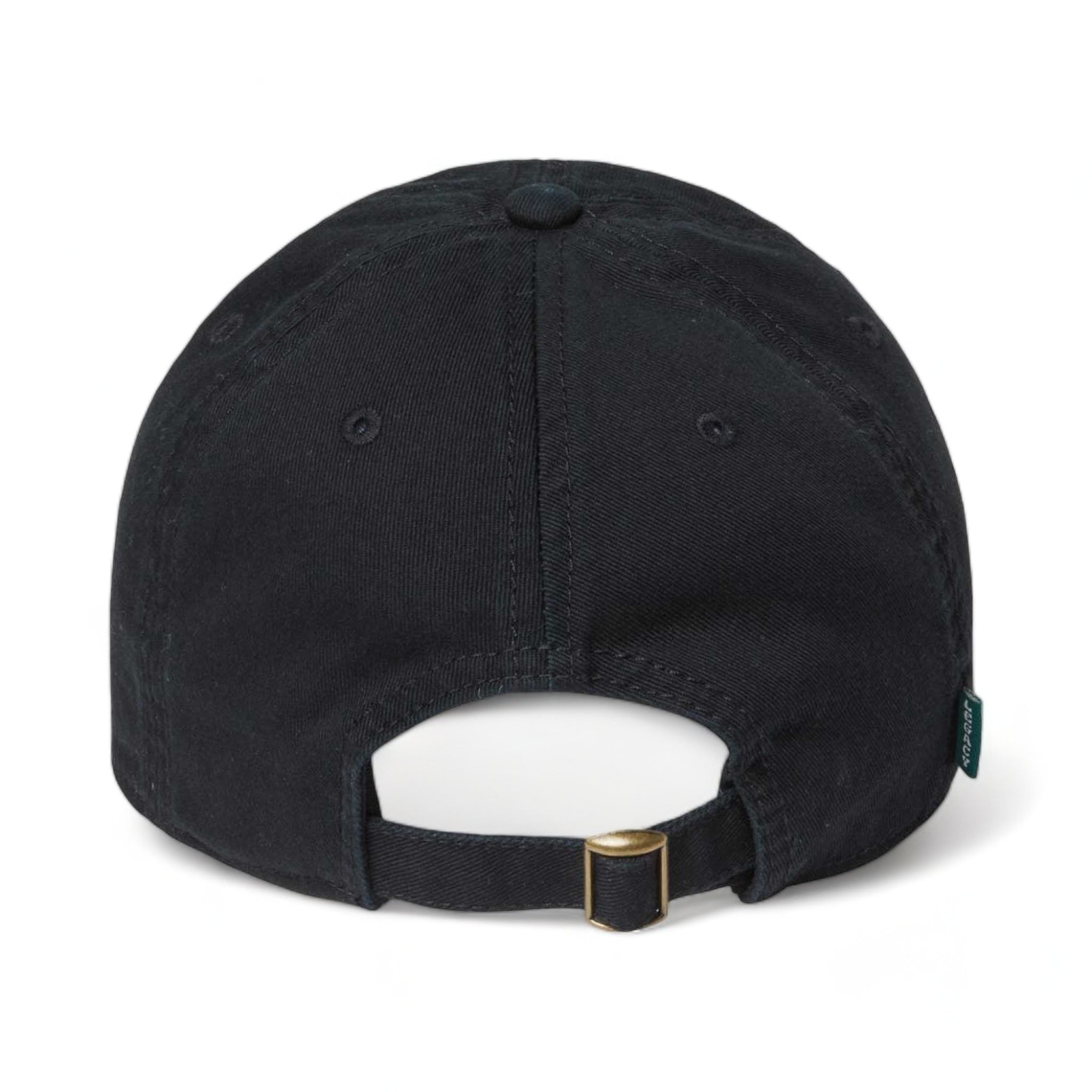 Back view of LEGACY EZA custom hat in black