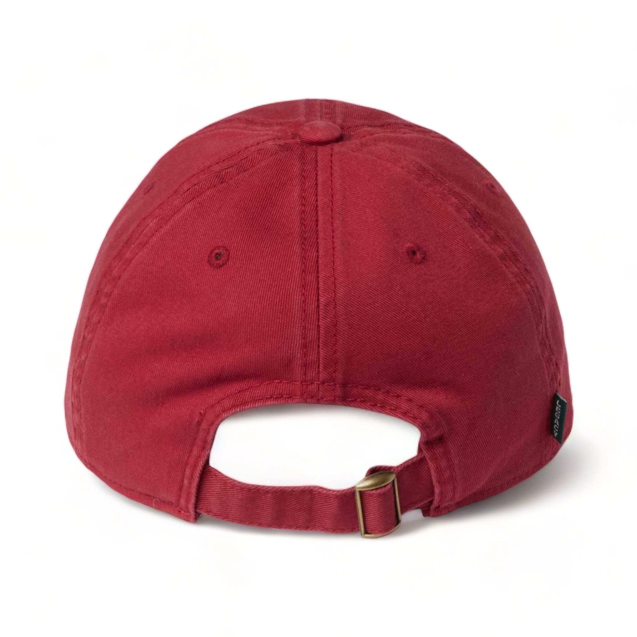 Back view of LEGACY EZA custom hat in cardinal