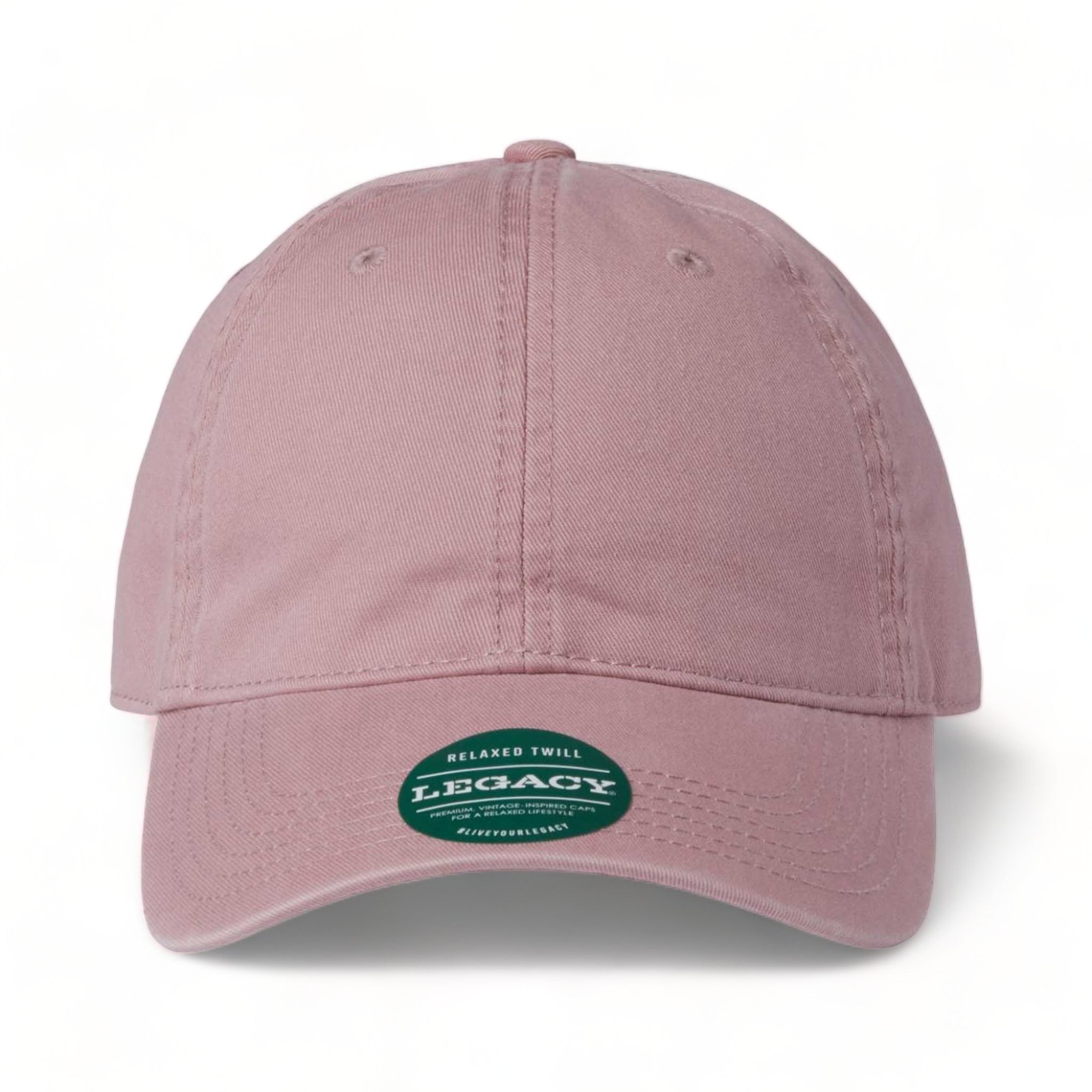 Front view of LEGACY EZA custom hat in dusty rose