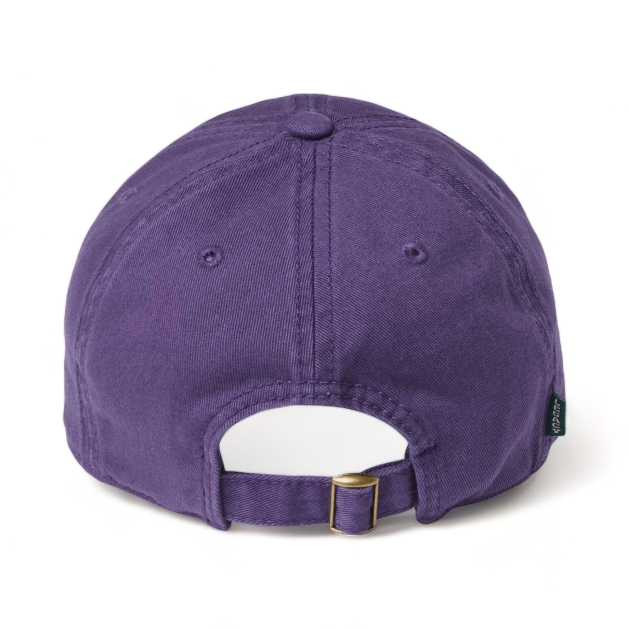 Back view of LEGACY EZA custom hat in purple