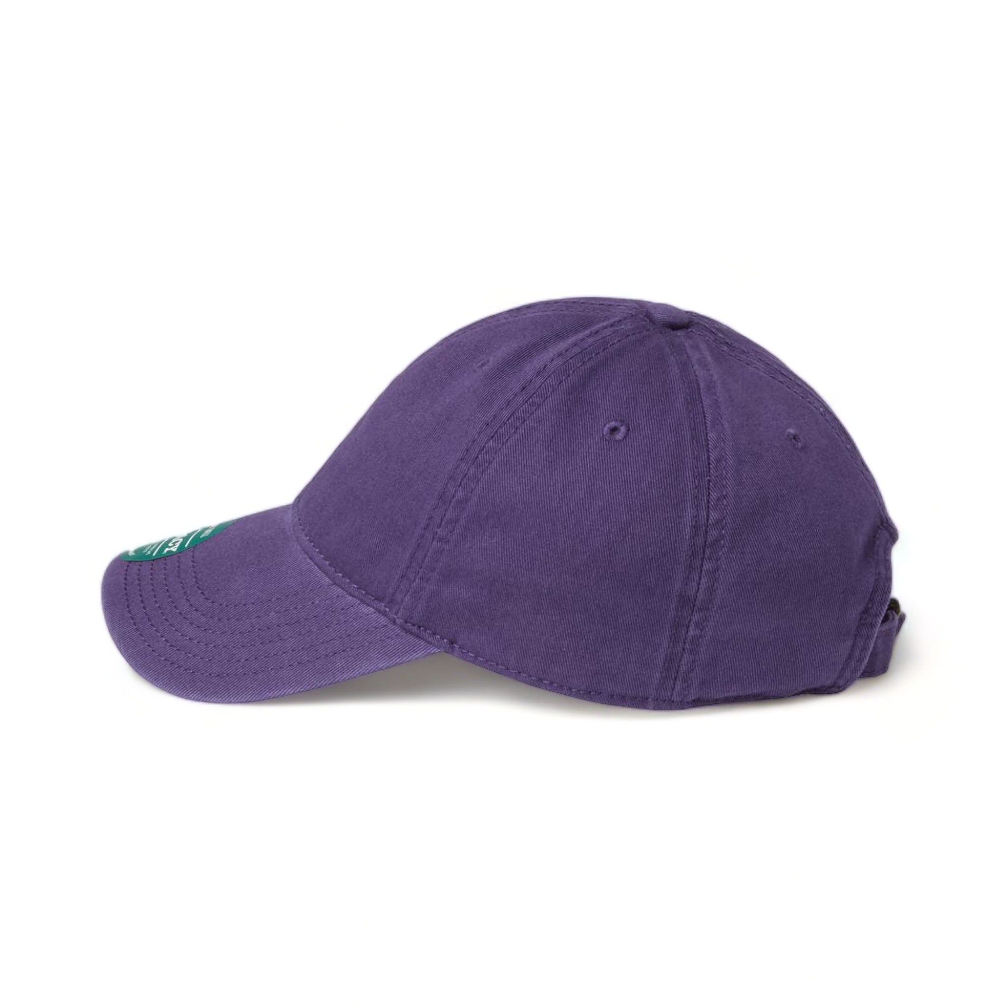 Side view of LEGACY EZA custom hat in purple