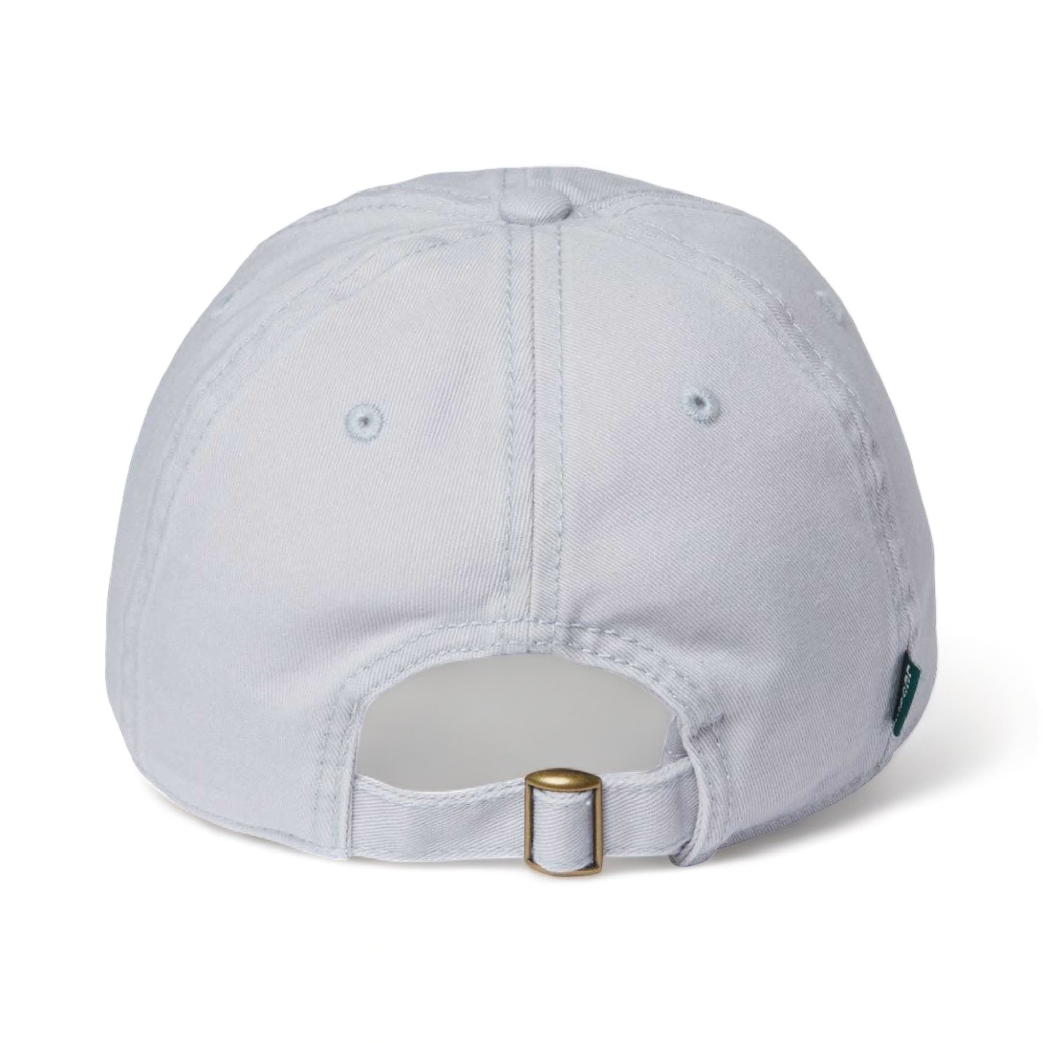 Back view of LEGACY EZA custom hat in silver