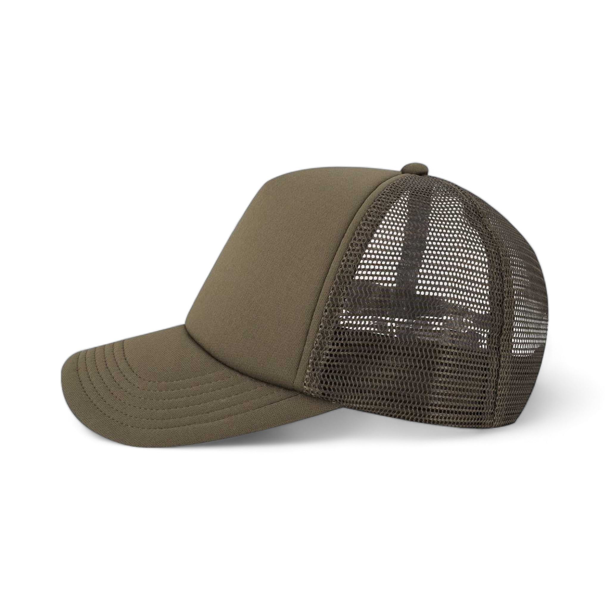 Side view of LEGACY LTA custom hat in brown