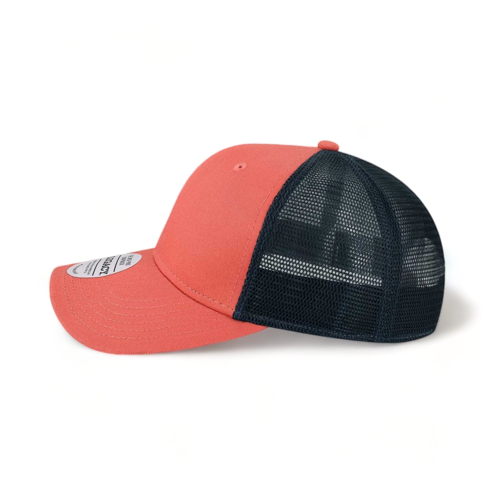 Side view of LEGACY MPS custom hat in nantucket and navy