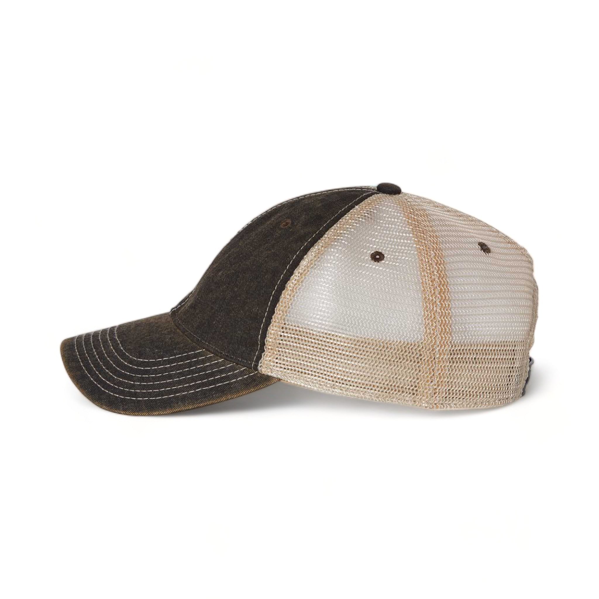 Side view of LEGACY OFA custom hat in black and khaki